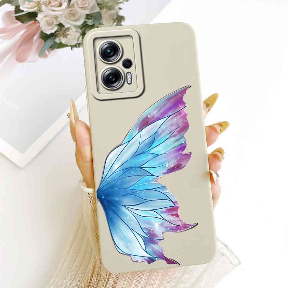 For Redmi Note 11T Pro 5G 22041216C Case Stylish Painted Flowers Silicone Cover For Redmi Note 11T Pro 11T PRO 5G Phone Cases