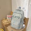 Schoolbag new Japanese plaid backpack female student schoolbag cute star printing light large capacity backpack girl style