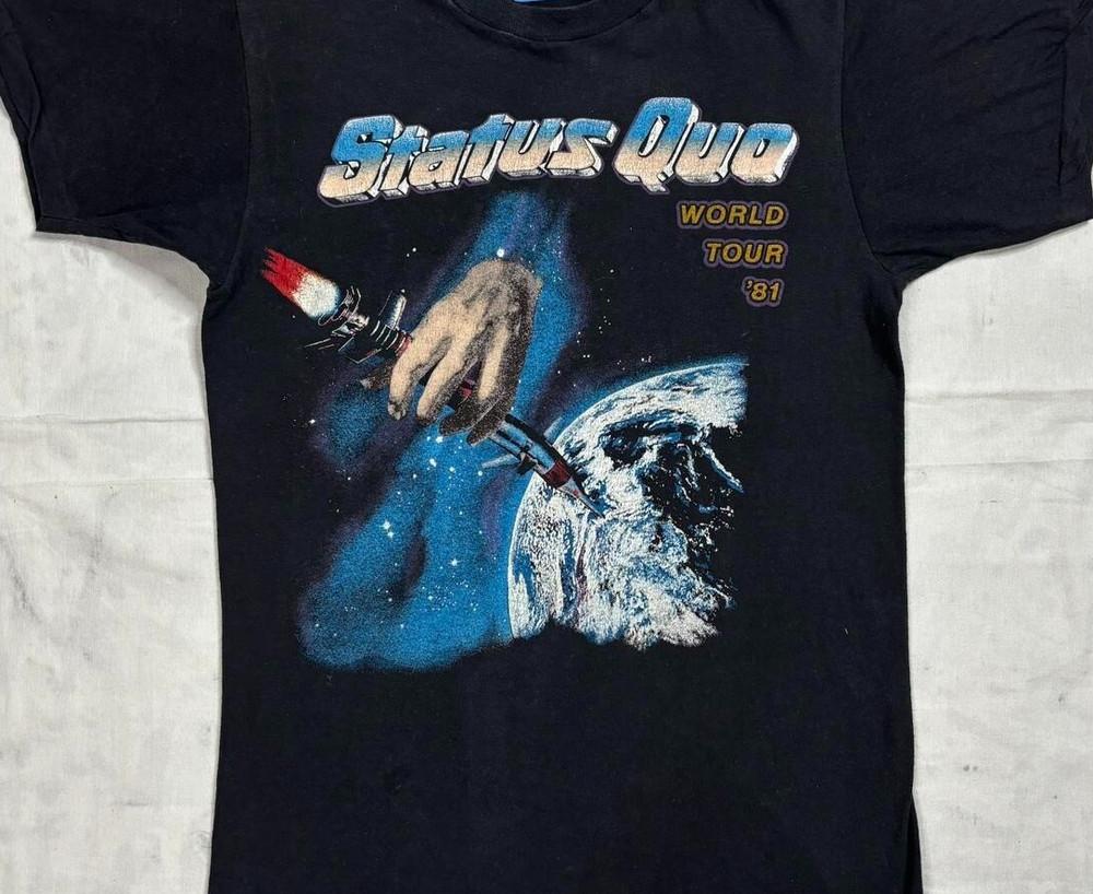 Status Quo Band Album Gifts For Fan Cotton Unisex T-Shirt BT662 Unisex T-Shirt XXXL