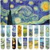 18 Pcs Magnetic Bookmarks Van Gogh Oil Painting Starry Sky Literary Magnet Book Page Holder