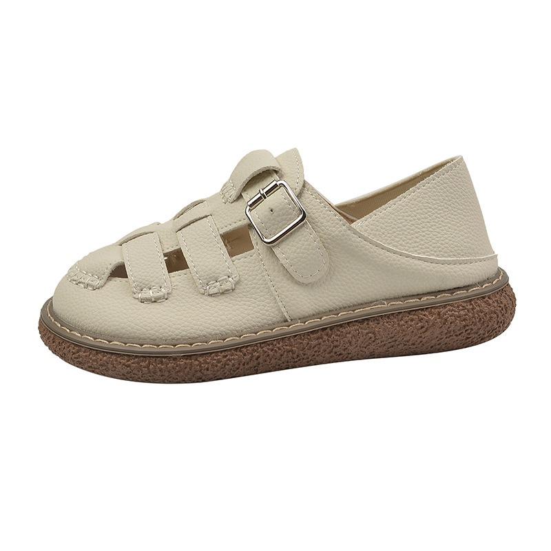 Baotou Sandals Women's Summer New Versatile Two Wear with Skirt Thick-soled Half-slippers