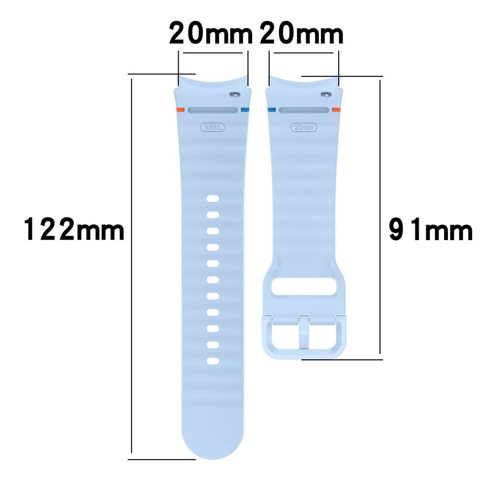 Silicone Strap For Samsung Galaxy Watch 7/6/5/4 40mm 44mm 4 6 Classic 42mm 46mm 47mm 43mm Sports Bracelet Watch5 Pro 45mm Correa