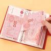 Get Rich Overnight 100 Envelopes Money Saving Challenge PU Large Capacity Savings Binder Waterproof Reusable