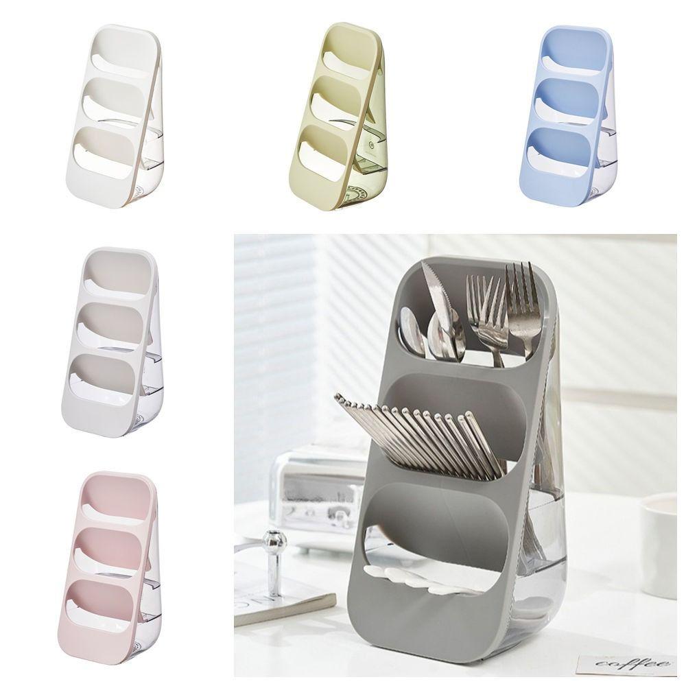 with Draining Holes Storage Utensil Holder Divided Chopstick Draining Storage Box  Spoon Rack