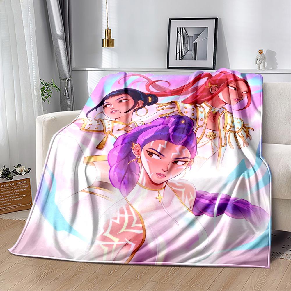 Fantasy Warrior Trio Blanket Comfortable Suitable for Bedding Bed Chair Four Seasons Universal Stylish Decor