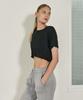 Debiweeo Women'S Yoga Wear Devi-T0018-Black Pilates New Wave Holic Crop
