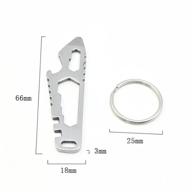 NEW MINI Multifunctional Tainless Steel Pry Bar, New Mini EDC Hex Wrench, Bottle Opener, Portable Outdoor Bicycle Repair Tool