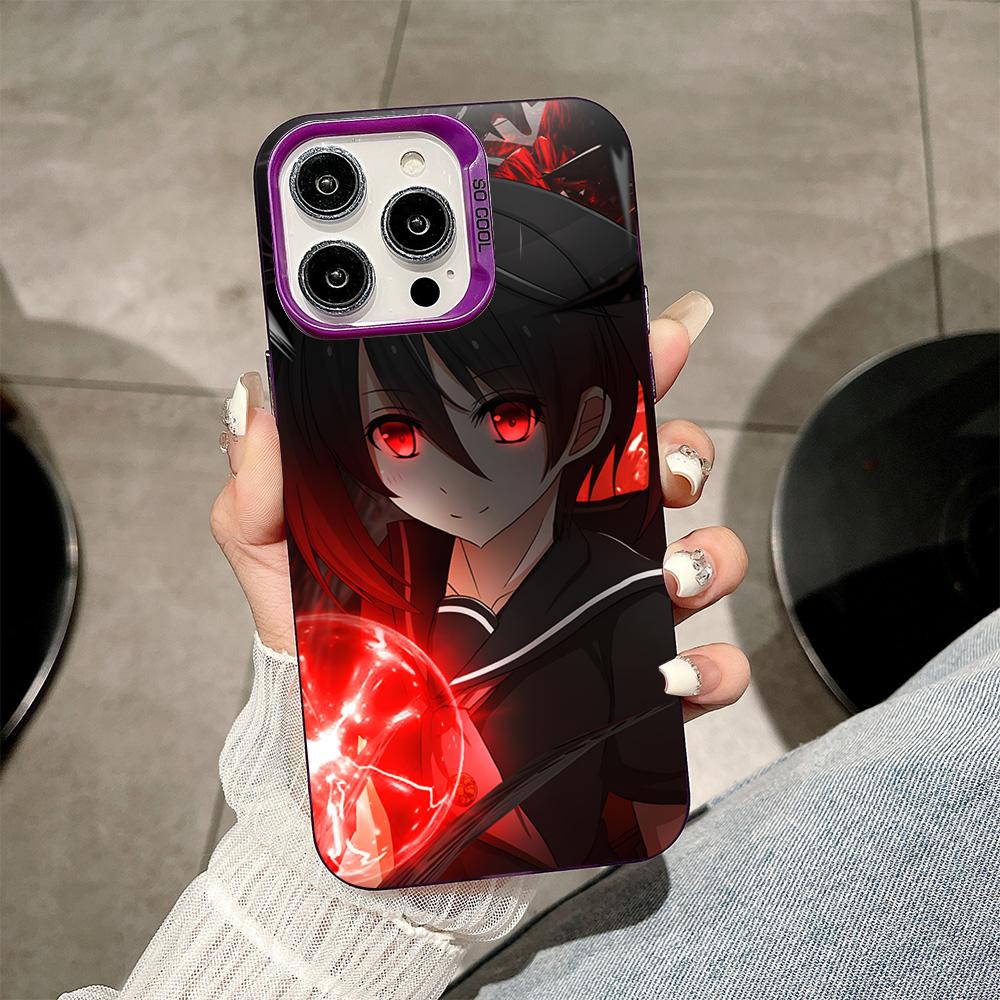 Akame Kurome Purple Translucent Mobile Phone Case for iPhone 17 16 15 14 13 12 11 X XR XS Air Pro Max Plus Colorful Cover