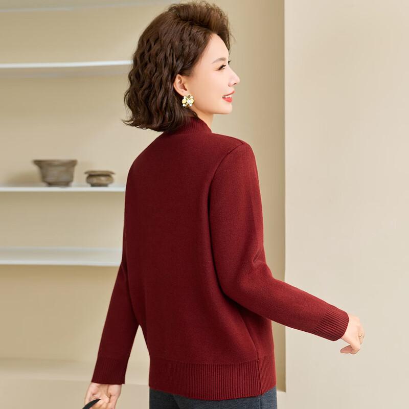 Past Women's Winter Semi-High Neck Knit Sweater