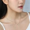 European & American Style Irregular Butterfly Pendant Necklace - Women's Versatile Simple Clavicle Chain