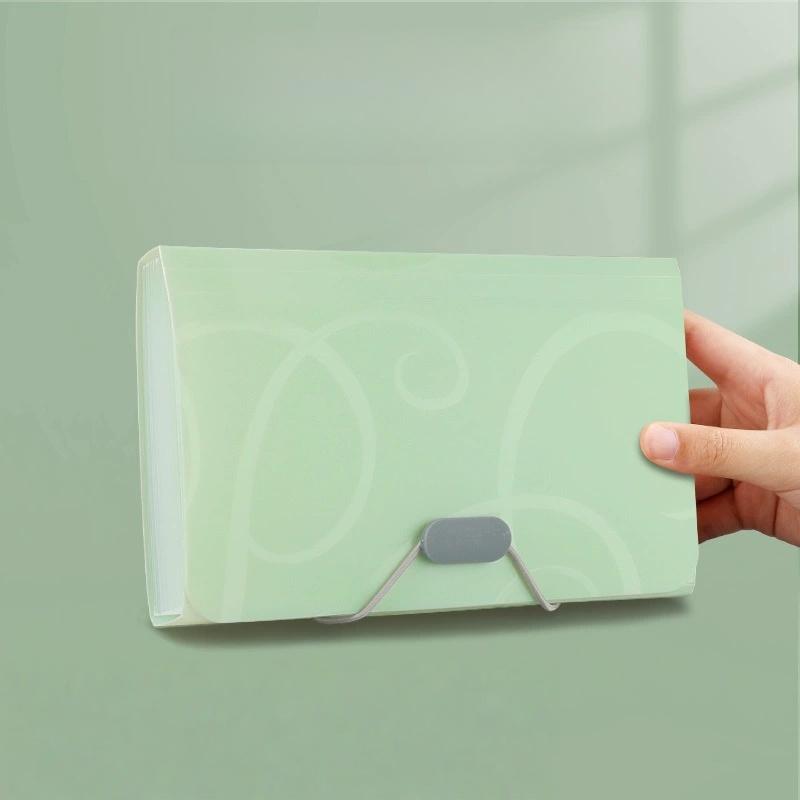 A6 Organ Bag Expanding File Folder For Documents Candy Colors Document Folders School Supplies File Organizer Office Binder
