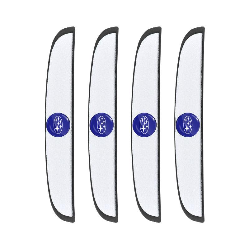 

4pcs Car Door Anti-Collision Strip Rearview Mirror Protection Sticker For Subaru Impreza Forester Tribeca XV BRZ білий