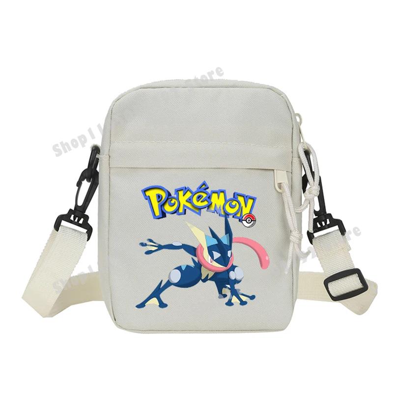 Pokemons Pikachu Shoulder Bag Small Crossbody Satchel Anime Gengar Casual Messenger Sling Bag Men Sports Pouch Boy Birthday Gift