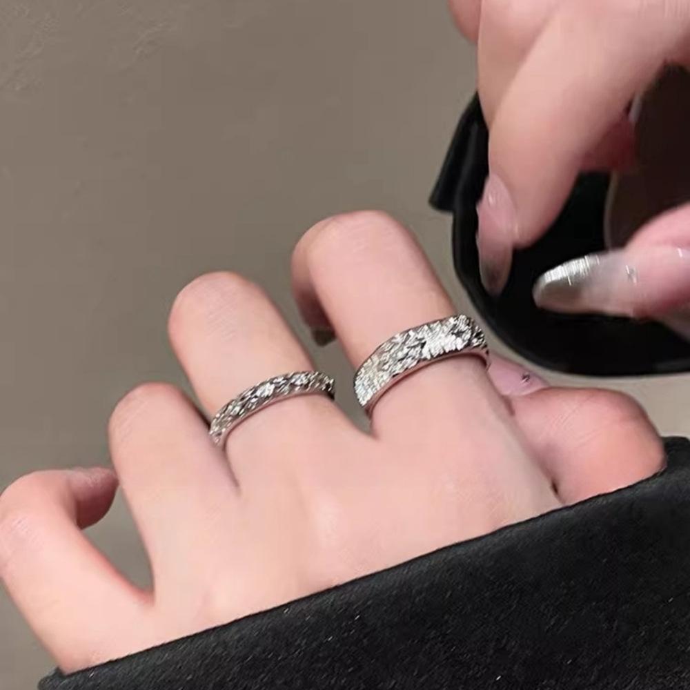 Brushed ring women's ins cold wind index finger ring design ring fine version