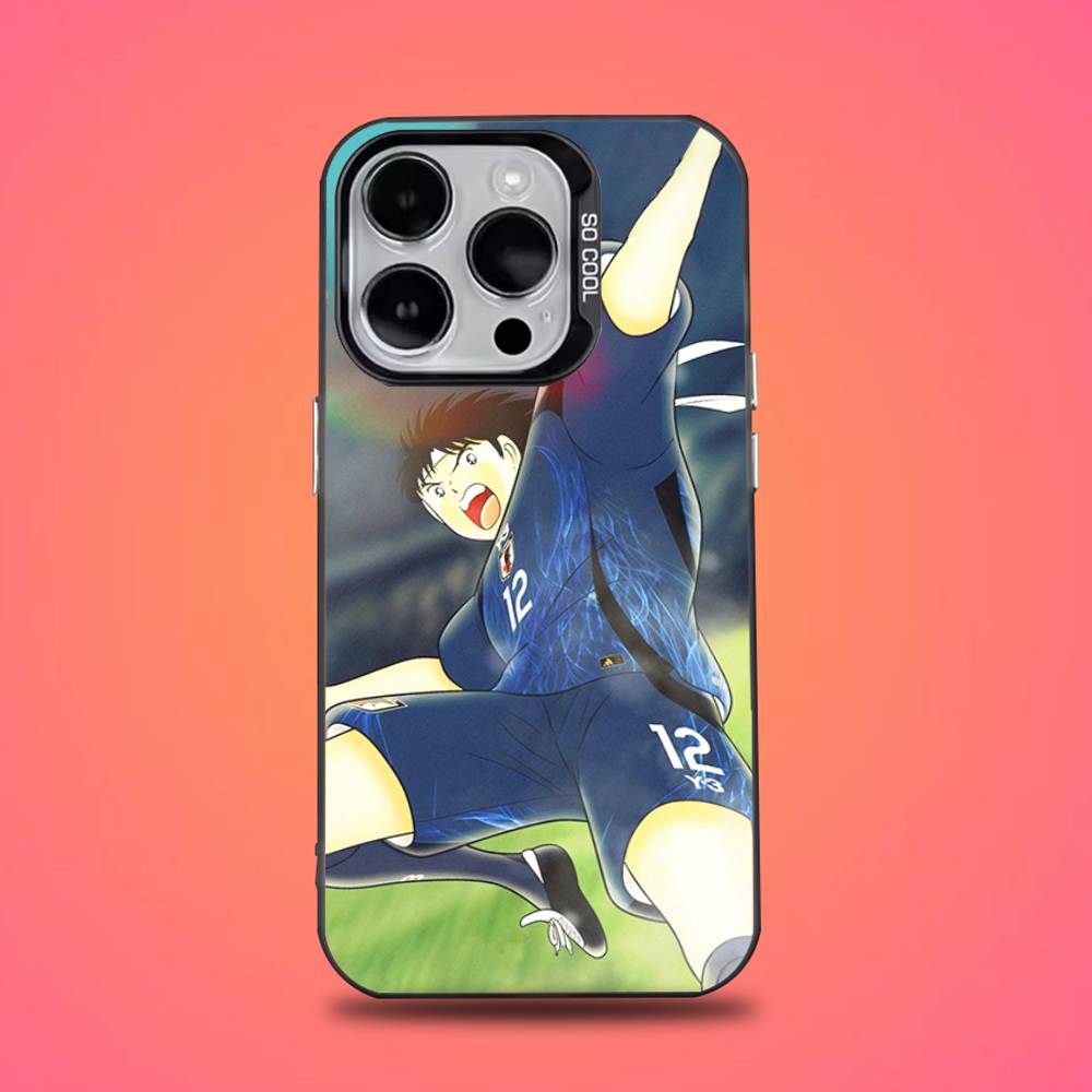 

Comic C-Captain Tsubasas Phone Case For iPhone 16,15,14,13,12,11,Pro,Max,Plus,Mini,XS,SE Anti Fall Black Matte Hard Bumper iPhone13mini