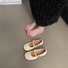 Scarpe Mary Jane da sera con vento gentile 2025 nuove francesi piccolo profumo temperamento testa rotonda bocca bassa rialzo interno