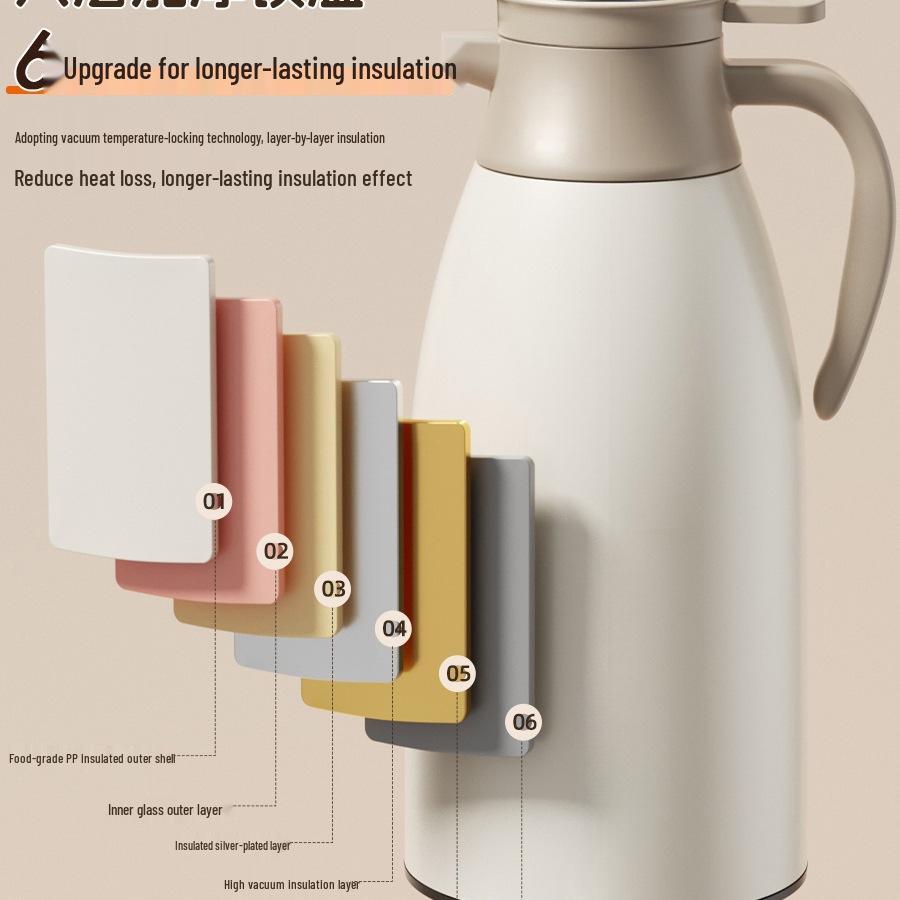 2025 Model 72-Hour Long-Lasting Large Capacity Thermos Water Kettle for Home or Dorm Use