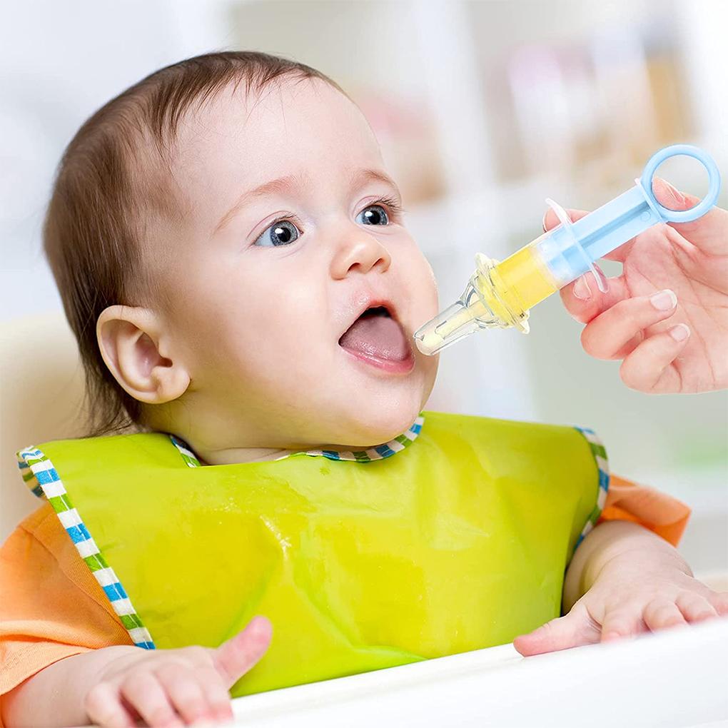 Baby Feeder Needle Dispenser Silicone Kids Feeding Squeeze Safety Dispensing Dropper Nursing Travel Newborn