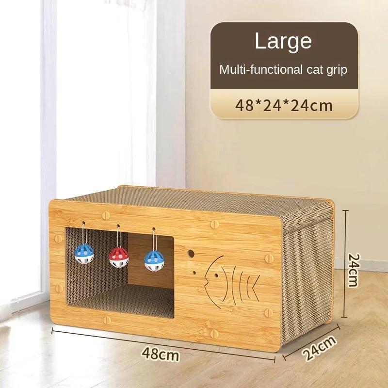 

Индивидуальная доска для когтей кошек, износостойкая, устойчивая к истиранию, вертикальная двухэтажная вилла для кошек, среда обитания домашних животных в помещении на все времена года