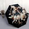 1pc Elegant Cross with Lilies and Roses Umbrella with Plastic Handle,Suitable for All Seasons Home Travel Outdoor UmbrellaDD281