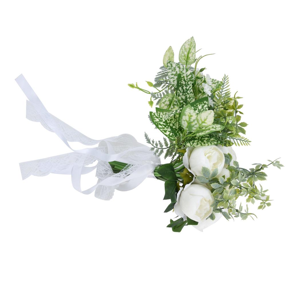 Hand Bouquet of Flowers Bride Wedding Simulation Wedding Photo Props Bouquet for Weddings Stages Living Rooms Bedrooms
