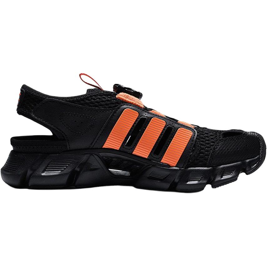 Adidas Climacool Versatile Comfortable Low-Top Kids Sandals Kids sandals Black Orange KK4563
