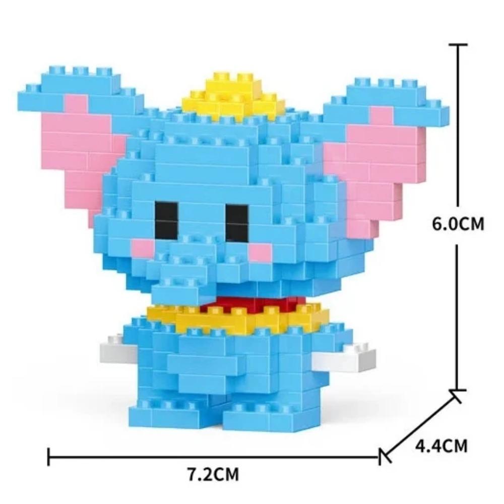 Disney Anime Princess Building Blocks Stitch Mickey Mouse mini Action toy Figures Blocks Toys Bricks Assemble Toys Kids Gifts