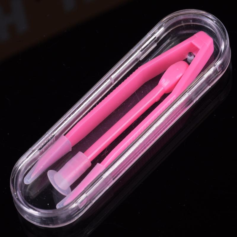 Girl Travel Contact Lenses Tweezers Suction Stick Plastic Mini Contact Lens Case Eyes Care Tool Kit Accessories