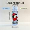 1PC Little Red Riding Hood Folk Cartoon 750ml Color Plastic Sports Water Bottle Leakproof Flip Straw Lid Suitable for Sports Office Home Use