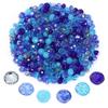 100-200pcs/lot 4 6 8mm Transparent Colorful Glass Beads Faceted Crystal Glass Beads Round Flat Loose Beads For Jewelry Making
