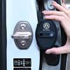 VW Car Sticker Car Sticker 4Pcs Car Door Lock Buckle Protective Cover Stickers Badge For Volkswagen VW R Polo Passat Rline Golf 4