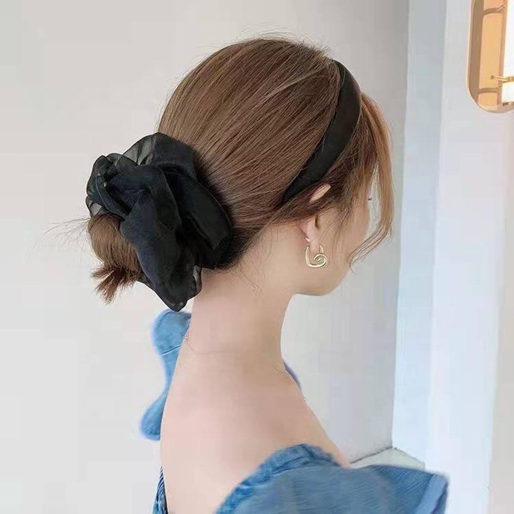 Ponytail Holder Oversized Hair Scrunchies for Women Girls Fashion Hair Ropes Elastic Hair Ties