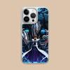 Yugioh Seto Kaiba Phone Case for iPhone 17 16 15 14 13 12 11 Air Pro Max Plus Electroplated Silver Cover