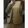 Retro Corduroy Vest Jacket Autumn and Winter Loose Warm Plus Velvet Thickened Vest