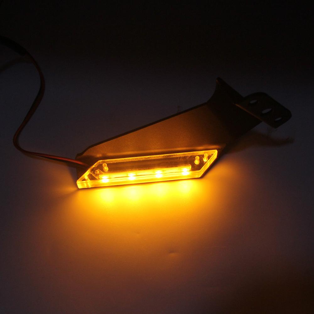 LED Front Turn Signal Light Invisible Wing Clear Lens For BMW S1000RR 2019-2022