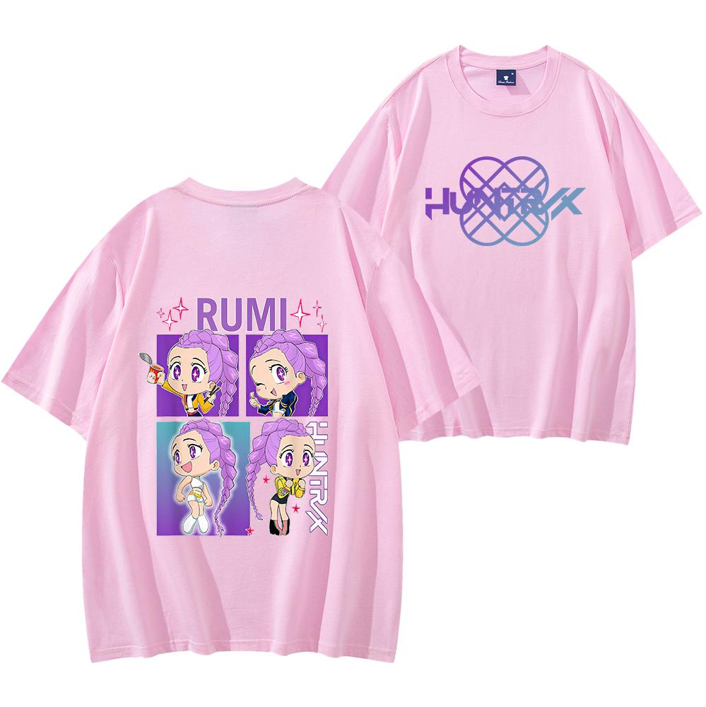 Rumi Kpop Demon Hunters Unisex Tee Shirt Rumi Shirt Demon Hunters Tee Men Women Short Sleeve Streetwear Hip Hop Tops