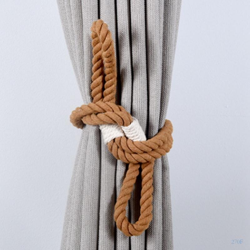 270F Natural Curtain  Rope Curtain Tiebacks For Enhancing Home And Offices Space