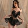 Sexy Lingerie Sexy Princess Suspender Lace Seduction Hot Deep V Hollowed Thin Strap Pure Desire Perspective