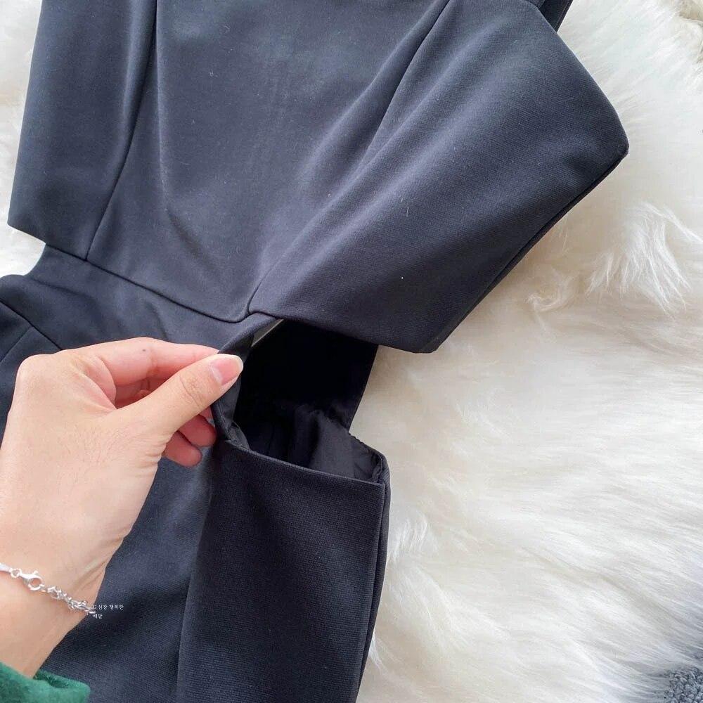 Sommer Casual Square Kragen Overall Frauen Hohe Taille Elegante Lose Breite Bein Cargo Hosen Weibliche Mode High Street Wischen Sie Ihren Brustgurt Overall