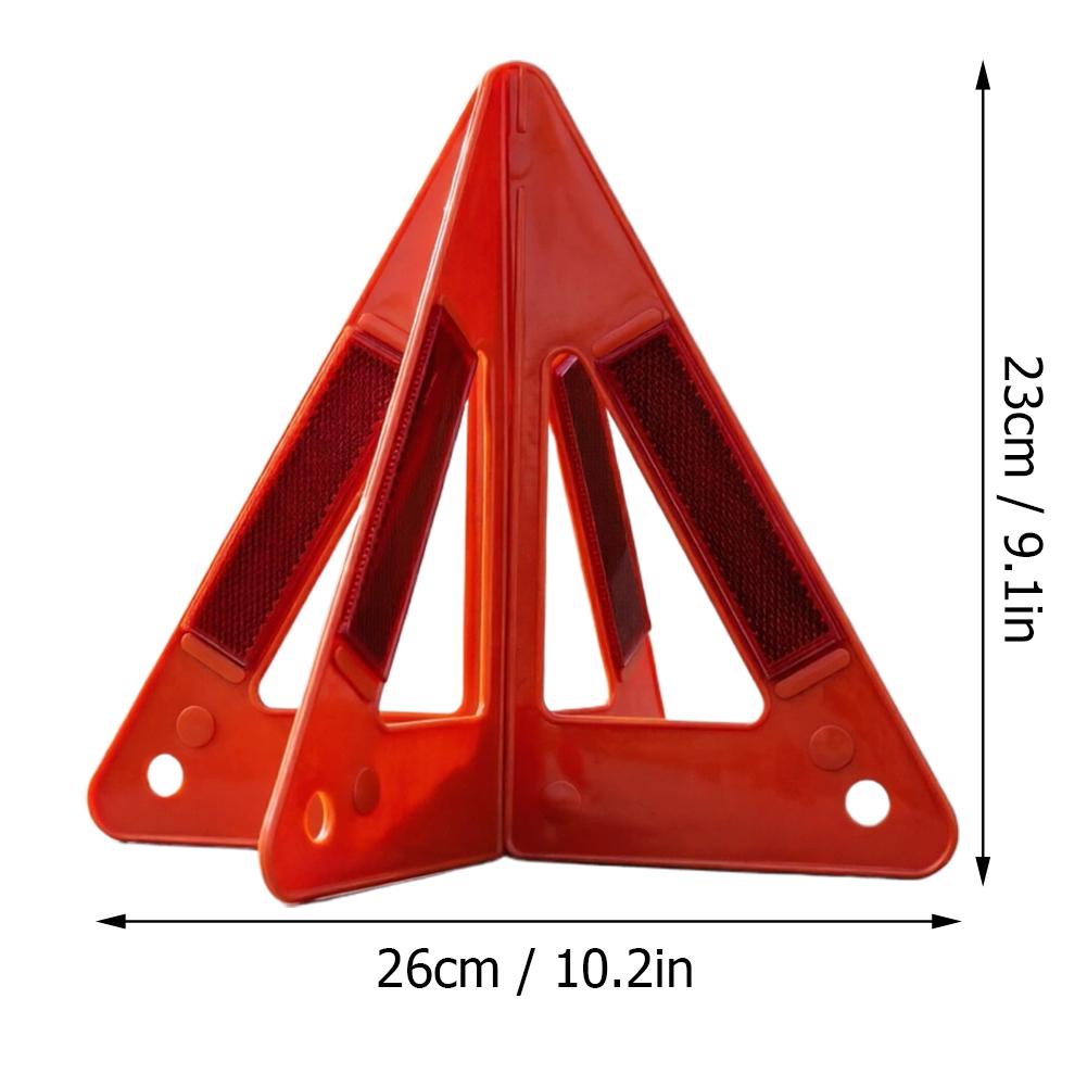 Reflective Car Emergency Warning Triangle Red Foldable Traffic Warning Sign Portable Safety Car Breakdown Warning Sign