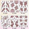 Skin-friendly Convenience Tattoo Stickers Water Transfer Paper Red / Clear / Brown 148 Mm/5.83