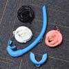 Snorkel de Apnea de Silicona Flexible Enrollable Set de Snorkel Con Estuche de Almacenamiento Compacto Para Buceo Scuba al Aire Libre, Pesca Submarina, Snorkeling de Apnea