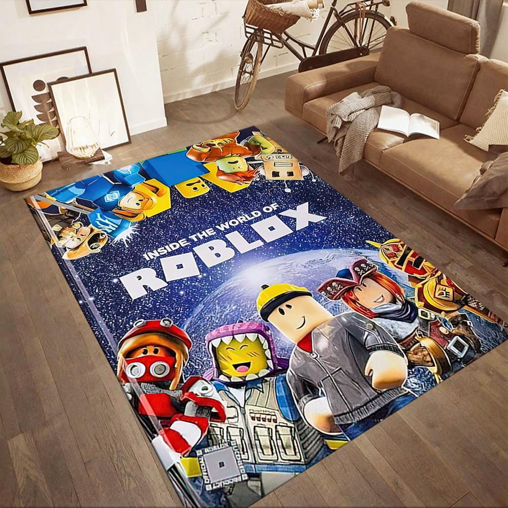 Roblox Virtual Arena Adventure Square Rugs Are a Great Choice for Living Rooms, Bedrooms, Home Décor, and As Gifts.
