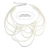 Contemporary Imitation Pearls Shoulder Jewelry for Women Body Chain Suitable for Enhancing Outfits At Various Event