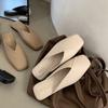 Women's Flats Sandals Fashion Summer Outdoor Soft Bottom Mules Casual Square Toe Shoes Lady Comfy House Slippers