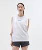 LIMELIGHT APPAREL Athlete Discipline Back Logo Cooling Oversized Sleeveless (White/Black)