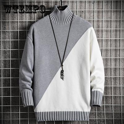 Winter Handsome Sweater Men Harajuku Mens Jumper Thick Warm Turtleneck Pullover Men Male Christmas Sweaters