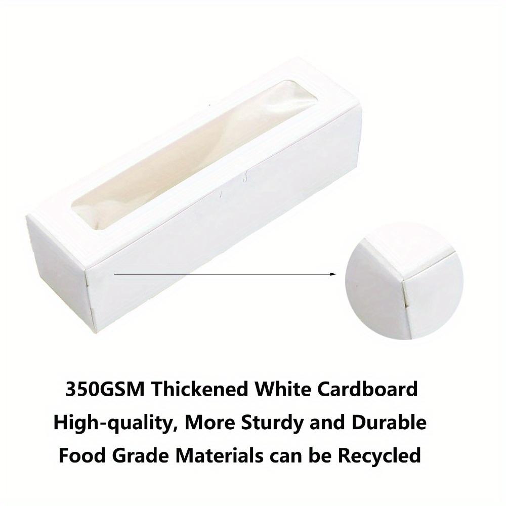 20pcs Gift Boxes with Clear Window Rectangle Paper Treat Boxes Flip-Top Gift Package Box for Festive Occasions Like Anniversaries Parties