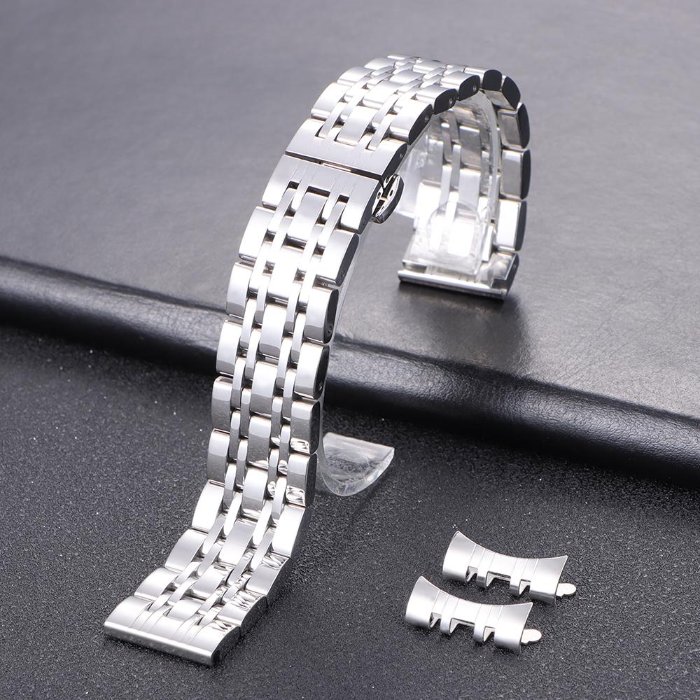 

12/14/16/18/19/20/21/22/24 мм Металлический ремешок для часов Tissot, Citizen, Longines, Браслет из нержавеющей стали для Amazfit 12mm серебряный