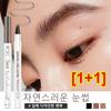 Fork-type Quadruple Brush Eyebrow Tattoo Waterproof Eyebrow Pencil Dimensional Eyebrows Gray Brown 1 + Gray 1 1 Pcs